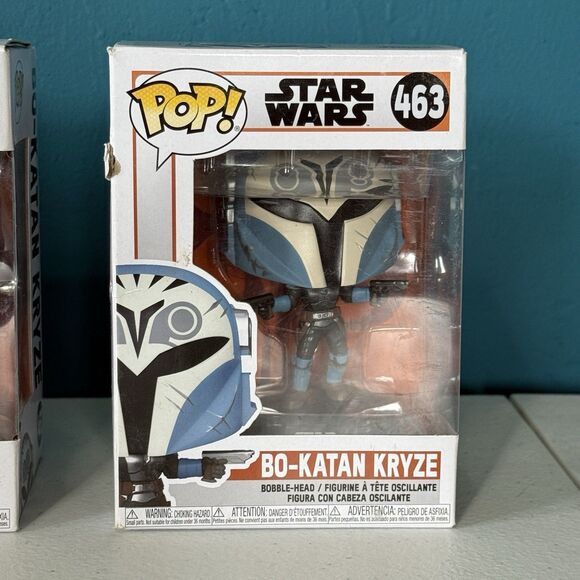 Funko Pop Star Wars Bo-Katan Kryze 463 and Dark Trooper w/ Grogu 488 Lot of 3 - Picture 4 of 6